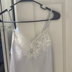 NWT Linea Donatella silver Lingerie with lace (small)